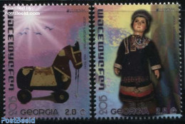 Georgia 2015 Europa, Old Toys 2v, Mint NH, History - Nature - Various - Europa (cept) - Horses - Toys & Children's Games - Georgien