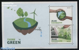 Denmark 2016 Europa, Think Green S/s, Mint NH, History - Nature - Sport - Various - Europa (cept) - Environment - Cycl.. - Nuovi