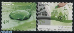 Croatia 2016 Europa, Think Green 2v, Mint NH, History - Nature - Science - Sport - Various - Europa (cept) - Birds - E.. - Environment & Climate Protection