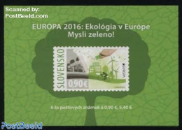 Slovakia 2016 Europa, Think Green S-a Booklet, Mint NH, History - Nature - Science - Sport - Various - Europa (cept) -.. - Unused Stamps