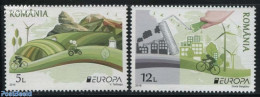 Romania 2016 Europa, Think Green 2v, Mint NH, History - Nature - Science - Sport - Various - Europa (cept) - Birds - E.. - Neufs