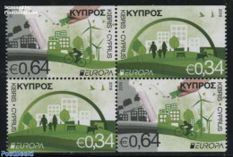 Cyprus 2016 Europa, Think Green 4v From Booklet (partially Perforated), Mint NH, History - Nature - Science - Sport - .. - Nuevos