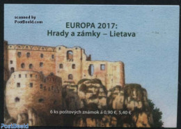Slovakia 2017 Europa, Castles S-a Booklet, Mint NH, History - Europa (cept) - Stamp Booklets - Art - Castles & Fortifi.. - Unused Stamps