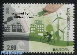 Georgia 2016 Europa, Think Green 1v, Mint NH, History - Nature - Science - Sport - Various - Europa (cept) - Birds - E.. - Environment & Climate Protection