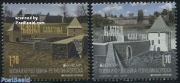Bosnia Herzegovina - Serbian Adm. 2017 Europa, Castles 2v, Mint NH, History - Europa (cept) - Art - Castles & Fortific.. - Castillos