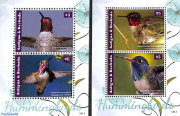 Antigua & Barbuda 2014 Hummingbirds 2 S/s, Mint NH, Nature - Birds - Antigua And Barbuda (1981-...)