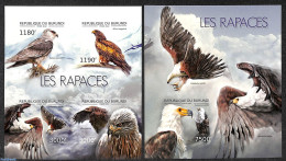 Burundi 2012 Raptors  2 S/s, Imperforated, Mint NH, Nature - Birds - Birds Of Prey - Autres & Non Classés