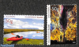 Iceland 2018 Tourism 2v, Mint NH, Sport - Various - Kayaks & Rowing - Tourism - Ungebraucht