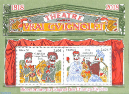 France 2018 Theatre Guignol 200 Years S/s, Mint NH, Performance Art - Theatre - Unused Stamps