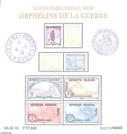 France 2018 Orphelins De La Guerre 8v M/s, Mint NH, History - Stamps On Stamps - World War I - Nuevos