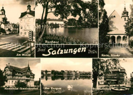 73032737 Bad Salzungen Markt Kurhaus Katholische Kirche Kinderheim Burgsee Bad S - Bad Salzungen