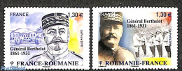 France 2018 General Berthelot 2v, Joint Issue Romania, Mint NH, Various - Joint Issues - Uniforms - Nuevos