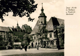 73032727 Jena Thueringen Markt Rathaus Hanfried Denkmal Jena Thueringen - Jena