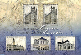 Belgium 2019 Leuven, Louvain 5v M/s, Mint NH, Religion - Various - Churches, Temples, Mosques, Synagogues - Maps - Unused Stamps