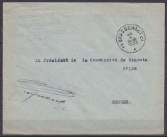 Env. En Franchise S.M. Armée Belge - Càd BRASSCHAAT 2/30 X 1939 Pour Président De Remonte à BRUGES - Cachet "BELGISCH LE - Weltkrieg 1939-45 (Briefe U. Dokumente)