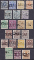 Belgique - Lot De 21 Timbres Annulations "roulettes" - Voir Scan - Other & Unclassified