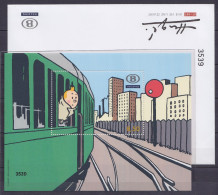 Belgique - 100e Ann. Naissance De Hergé / Tintin - Bloc-feuillet Numéroté TRV-BL12A Dans Enveloppe Numérotée - Otros & Sin Clasificación