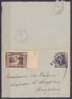 Carte-lettre Datée 16 Juin (1923 ?) Affr. N°169 Annulé Par Griffe "VERIFIE" Pour Château D'AMPSIN - Vignette "Ligue Des  - 1919-1920 Roi Casqué