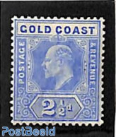 Gold Coast 1907 2.5d, WM Mult Crown CA, Stamp Out Of Set, Unused (hinged) - Other & Unclassified
