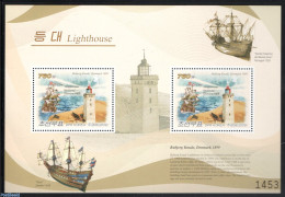 Korea, North 2009 Lighthouse 2v M/s, Mint NH, Transport - Various - Ships And Boats - Lighthouses & Safety At Sea - Schiffe