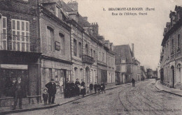 Beaumont Le Roger Rue De L' Abbaye Ouest  Librairie Edit Leon Vivier - Beaumont-le-Roger