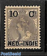 Netherlands Indies 1900 10c, INDIE In Stead Of INDIË, Stamp Out Of Set, Unused (hinged) - Other & Unclassified