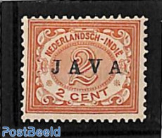 Netherlands Indies 1908 2c, JAVA Overprint Without Point, Unused (hinged) - Other & Unclassified