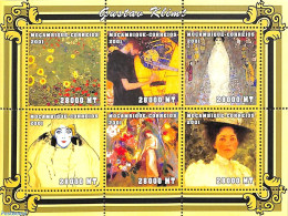 Mozambique 2001 Gustav Klimt 6v M/s, Mint NH, Art - Gustav Klimt - Modern Art (1850-present) - Paintings - Mozambique