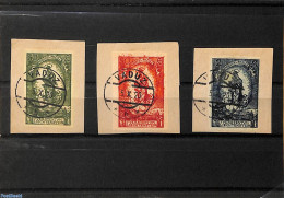 Liechtenstein 1920 Imperforated Stamps, Cancelled 5 X 20 (= First Day Of Issue), Used Or CTO, History - Kings & Queens.. - Gebraucht