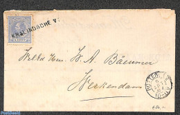 Netherlands - Various Cancellations 1887 Cover With Naamstempel: KRALINGSCHE V:, Postal History - Autres & Non Classés