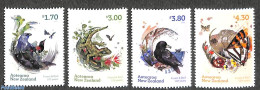New Zealand 2023 Forest & Birds 4v, Mint NH, Nature - Birds - Butterflies - Reptiles - Unused Stamps