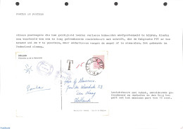 Netherlands 1966 Postage Due Card, See Description (in Dutch), Postal History - Brieven En Documenten