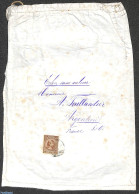 Netherlands 1895 Cotton Bag, Sent From Amsterdam To Argenteuil, Postal History - Covers & Documents