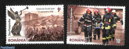 Romania 2023 Fire Fighters Day 2v, Mint NH, Transport - Fire Fighters & Prevention - Neufs