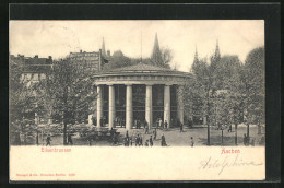 AK Aachen, Menschen Am Elisenbrunnen  - Aachen