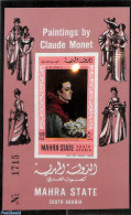 Aden 1968 Claude Monet S/s, Imperforated, Mint NH, Art - Modern Art (1850-present) - Paintings - Aden (1854-1963)