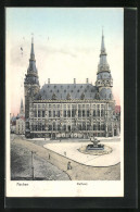 AK Aachen, Rathaus Und Brunnen  - Aachen