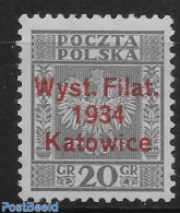 Poland 1934 Stamp Out Of Set. 1 V., Unused (hinged) - Ungebraucht
