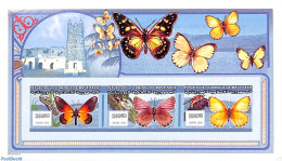 Mauritania 2000 Butterflies 3v M/s, Imperforated, Mint NH, Nature - Butterflies - Autres & Non Classés
