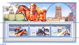Mauritania 2000 Horses 3v M/s, Mint NH, Nature - Horses - Sonstige & Ohne Zuordnung