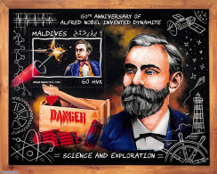 Maldives 2017 Alfred Nobel S/s, Mint NH, History - Science - Nobel Prize Winners - Inventors - Nobel Prize Laureates