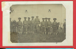 Groupe De Soldats D'un Régiment De Tirailleurs Indochinois - Carte Photo 1910 Cho-Chun - Infanterie Coloniale - Regiments