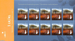 Finland 2010 Torronsuo National Park Foil Sheet, Mint NH, Nature - National Parks - Trees & Forests - Unused Stamps