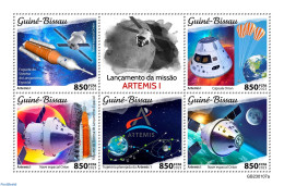 Guinea Bissau 2023 Artemis I, Mint NH, Transport - Space Exploration - Guinea-Bissau