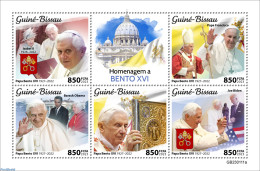 Guinea Bissau 2023 Pope Benedict XVI, Mint NH, History - Religion - American Presidents - Pope - Papas