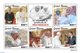 Guinea Bissau 2023 Pope Francis, Mint NH, History - Performance Art - Religion - Politicians - Movie Stars - Pope - Schauspieler