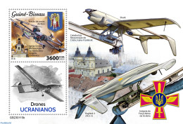 Guinea Bissau 2023 Ukrainian Drones, Mint NH, Transport - Aircraft & Aviation - Drones - Airplanes