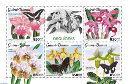Guinea Bissau 2023 Orchids, Mint NH, Nature - Butterflies - Flowers & Plants - Orchids - Guinée-Bissau