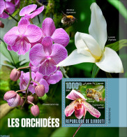 Djibouti 2023 Orchids, Mint NH, Nature - Bees - Flowers & Plants - Orchids - Djibouti (1977-...)