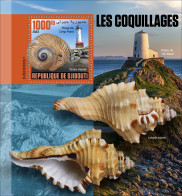 Djibouti 2023 Shells, Mint NH, Nature - Various - Shells & Crustaceans - Lighthouses & Safety At Sea - Vita Acquatica